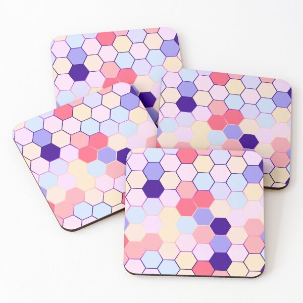 Item preview, Cute pastle hexagon pattern  designed and sold by Yaragold.