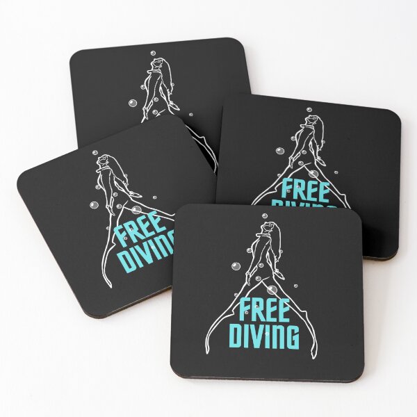 Item preview, freediving girl under water designed and sold by StairheadStore.