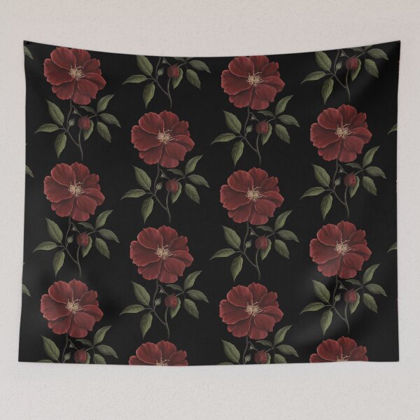 Item preview, Dark Academia Victorian Red Flower designed and sold by Enyr.