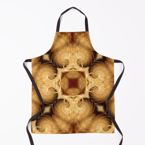Item preview, squared tan curlicues designed and sold by effervescence.