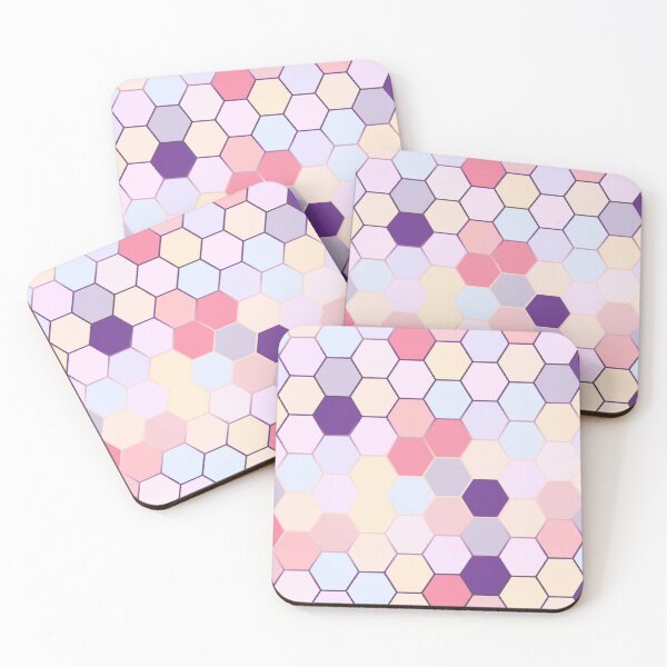 Item preview, Cute pastle hexagon pattern  designed and sold by Yaragold.