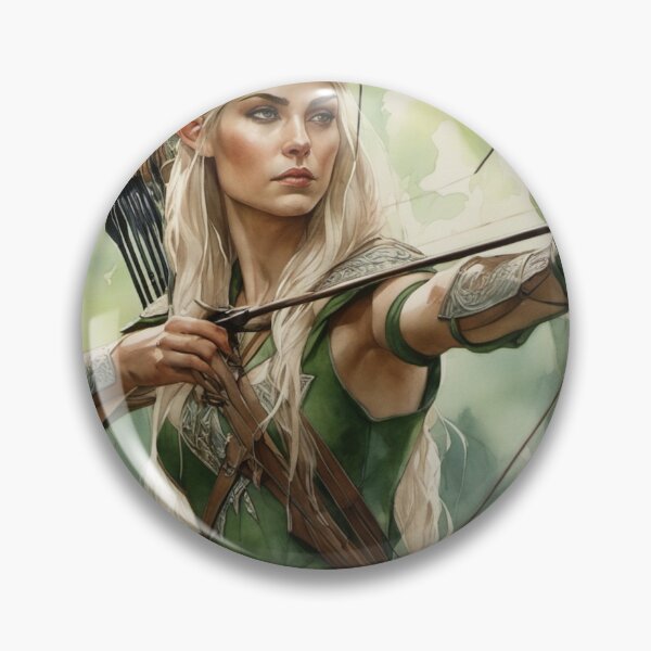 Item preview, Female Elven Archer Forest Guardian designed and sold by ArtbyAdrian.