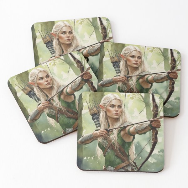 Item preview, Female Elven Archer Forest Guardian designed and sold by ArtbyAdrian.
