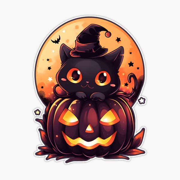 Feline Spooky Kawaii Witch Cat Cute Goth Shirt for Halloween