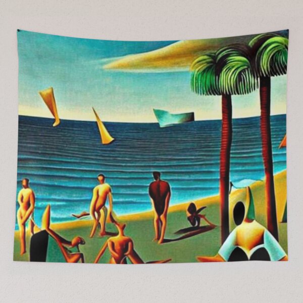 Item preview, Naturists on the beach designed and sold by George Hutton Hunter.