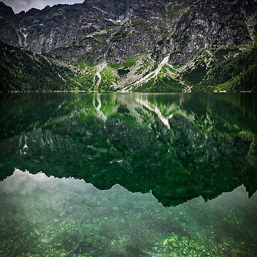 Artwork thumbnail, Lake in the Tatra Mountains landscape in Poland by picdab-com