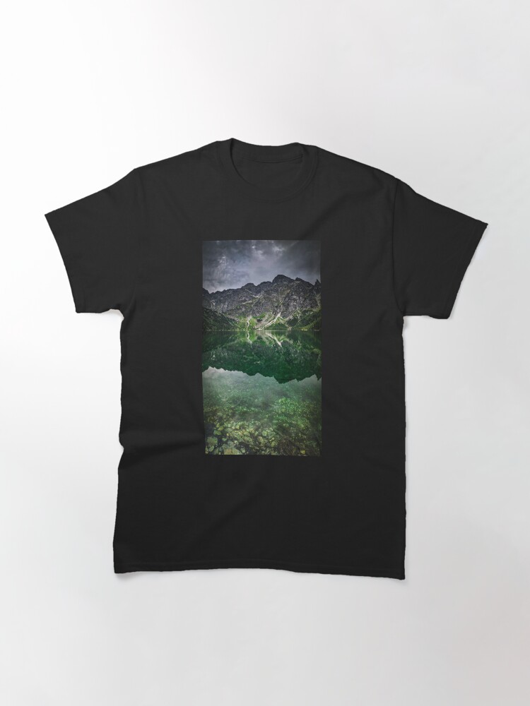 Thumbnail 3 of 7, Classic T-Shirt, Lake in the Tatra Mountains landscape in Poland designed and sold by picdab-com.