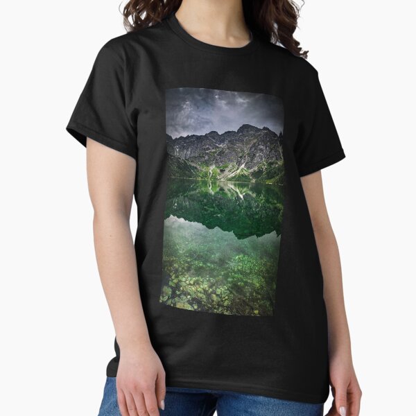Lake in the Tatra Mountains landscape in Poland Classic T-Shirt