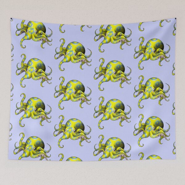 Item preview, Blue ringed octopus designed and sold by StudioCorvid.