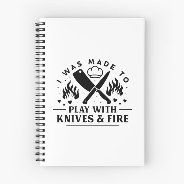 Item preview, I was made to play with knives and fire! - funny chef print designed and sold by Neehovv.
