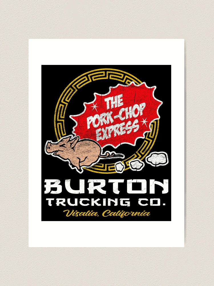 Burton Pork Chop Express Trucking Art Print