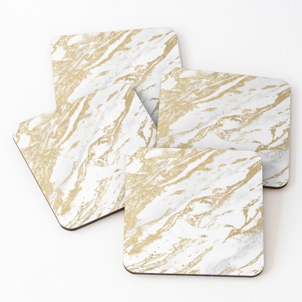 Item preview, Classy White And Gold Marble Pattern designed and sold by WomenLevelUp.