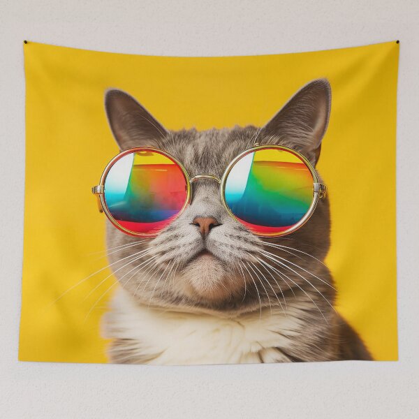 Item preview, Cat in sunglasses designed and sold by PrintArtWares.