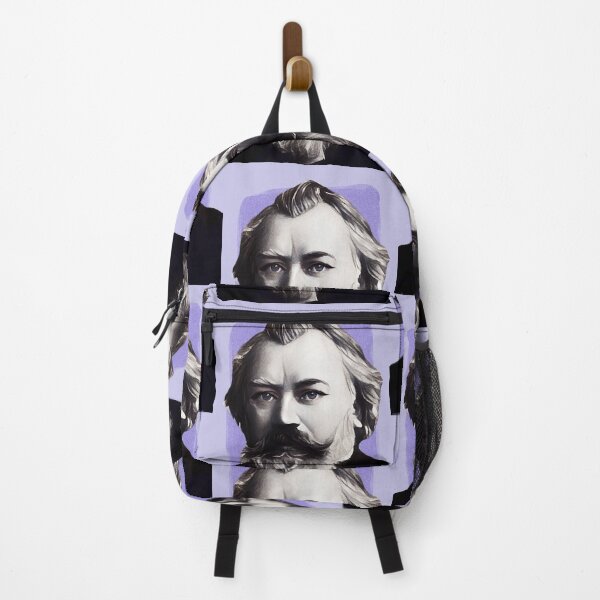 Item preview, German Composer Johannes Brahms - purple - illustration designed and sold by Litstoy.