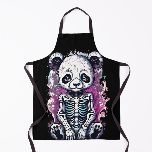 Item preview, Charming Yet Disturbing Panda Skeleton in Floral Scene designed and sold by Mechanical-Artt.
