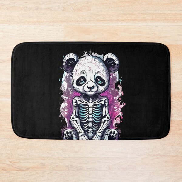 Item preview, Charming Yet Disturbing Panda Skeleton in Floral Scene designed and sold by Mechanical-Artt.