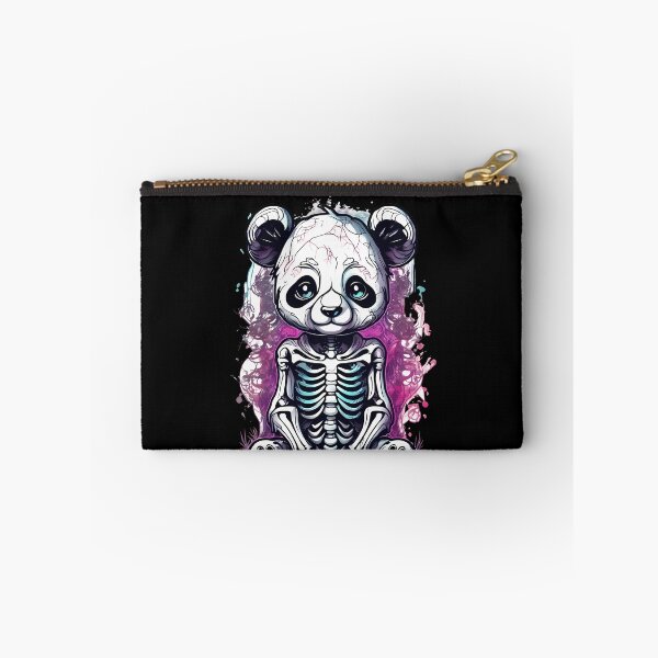 Item preview, Charming Yet Disturbing Panda Skeleton in Floral Scene designed and sold by Mechanical-Artt.