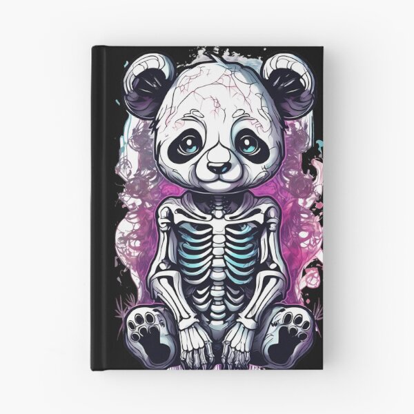 Item preview, Charming Yet Disturbing Panda Skeleton in Floral Scene designed and sold by Mechanical-Artt.