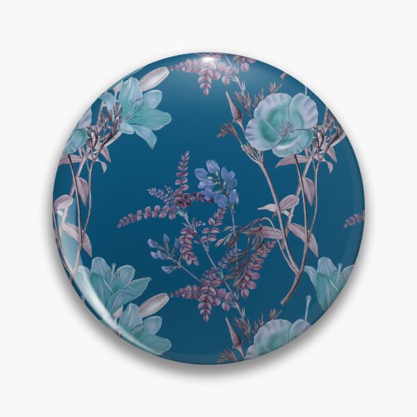 Item preview, Blue Purplish Flowers Pattern designed and sold by OwnDesignOnline.