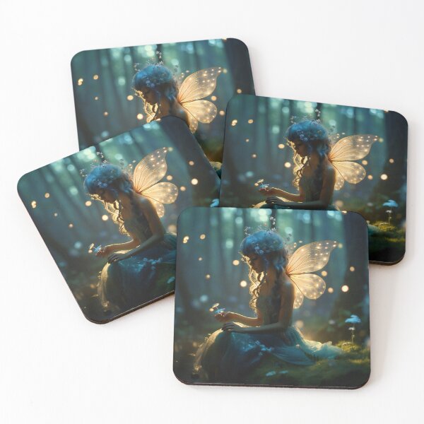 Item preview, Cute fairy in the mystery woods designed and sold by Red Witch Art.