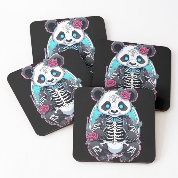 Item preview, Panda Creepypasta in a Hauntingly Beautiful Floral Setting designed and sold by Mechanical-Artt.