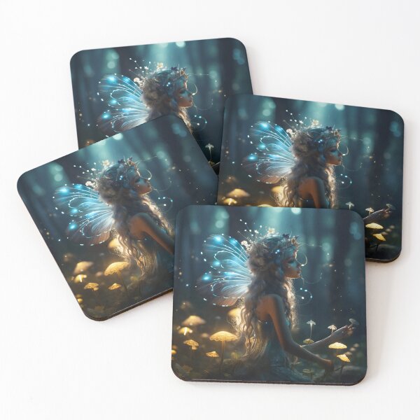 Item preview, Cute fairy in the mystery woods 1 designed and sold by Red Witch Art.