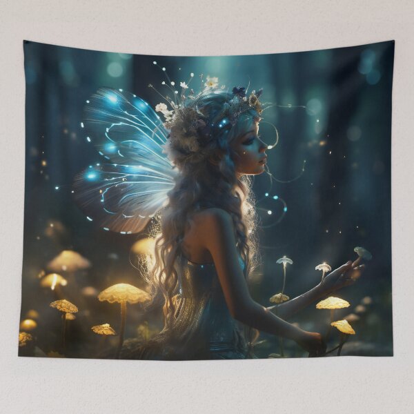 Item preview, Cute fairy in the mystery woods 1 designed and sold by Red Witch Art.