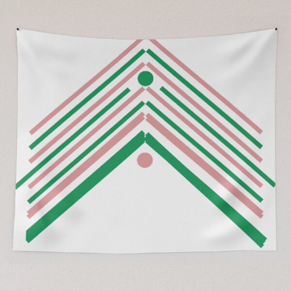 Item preview, Magenta Green Stripes Ribbon Art designed and sold by Art Shimmers.