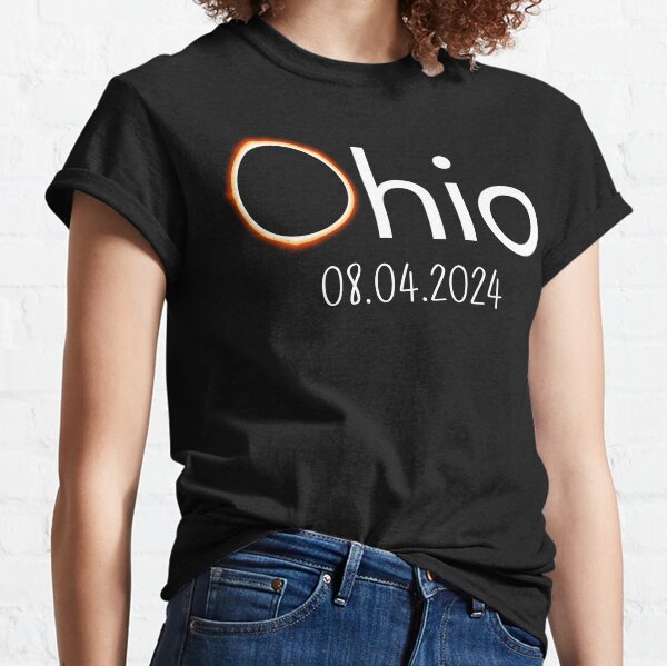 April 8th 2024 Men Women Ohio Total Solar Eclipse Classic T-Shirt