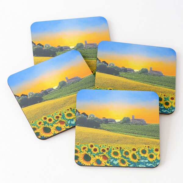 Item preview, Sunflower sunset collage designed and sold by GasconyPassion.