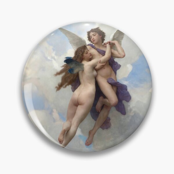 Item preview, Love and Psyche - William-Adolphe Bouguereau (Digital edit fill sky and clouds) designed and sold by Lefteris Betsis.
