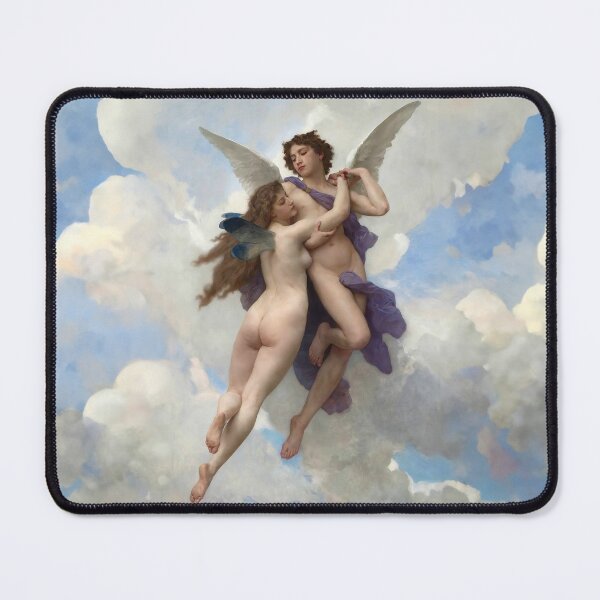 Item preview, Love and Psyche - William-Adolphe Bouguereau (Digital edit fill sky and clouds) designed and sold by Lefteris Betsis.
