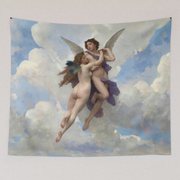 Item preview, Love and Psyche - William-Adolphe Bouguereau (Digital edit fill sky and clouds) designed and sold by Lefteris Betsis.