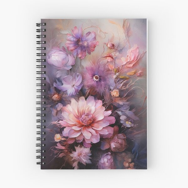 Item preview, Pink and Purple Mixed Media Painting 1 designed and sold by Red Witch Art.