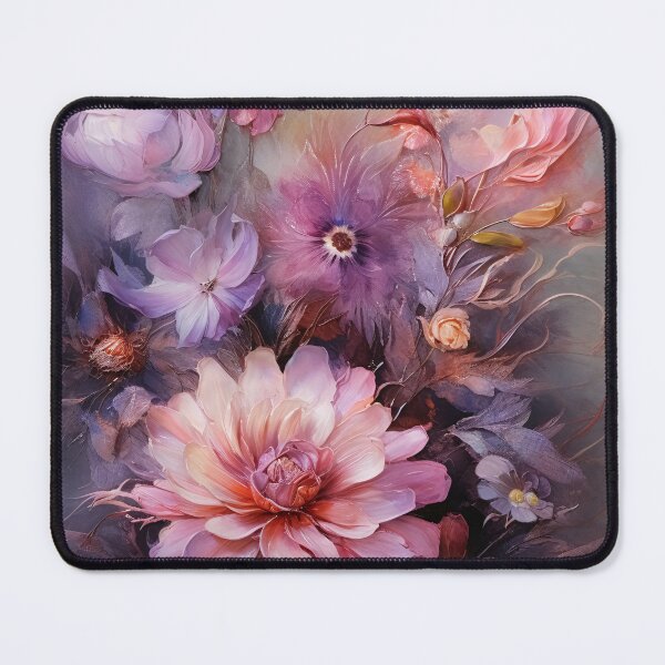 Item preview, Pink and Purple Mixed Media Painting 1 designed and sold by Red Witch Art.