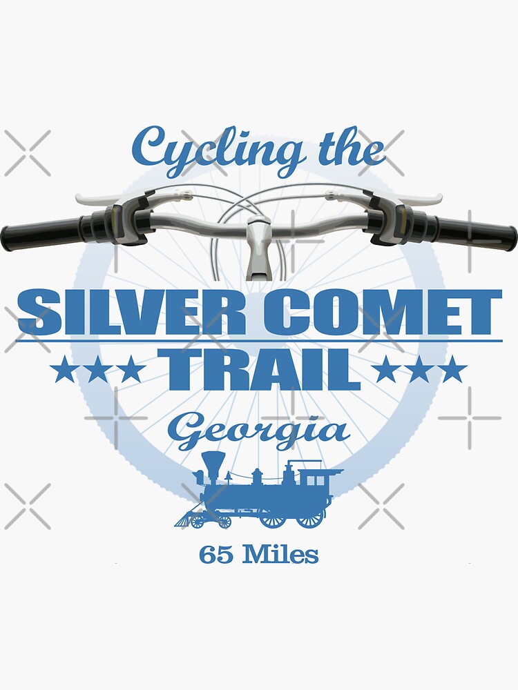 Thumbnail 3 of 3, Sticker, Silver Comet Trail (H2) designed and sold by curranmorgan.