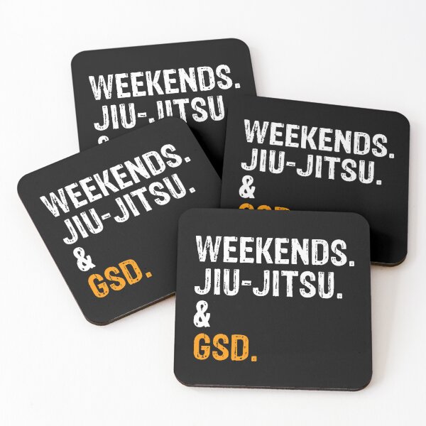 Item preview, Weekends Jiu-Jitsu and GSD Shepherd BJJ Gift designed and sold by Guarddogdrive.