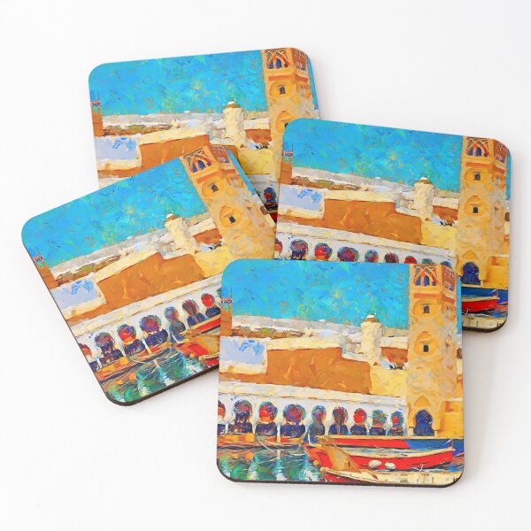 Item preview, A coastal town in Morocco designed and sold by safasenart.