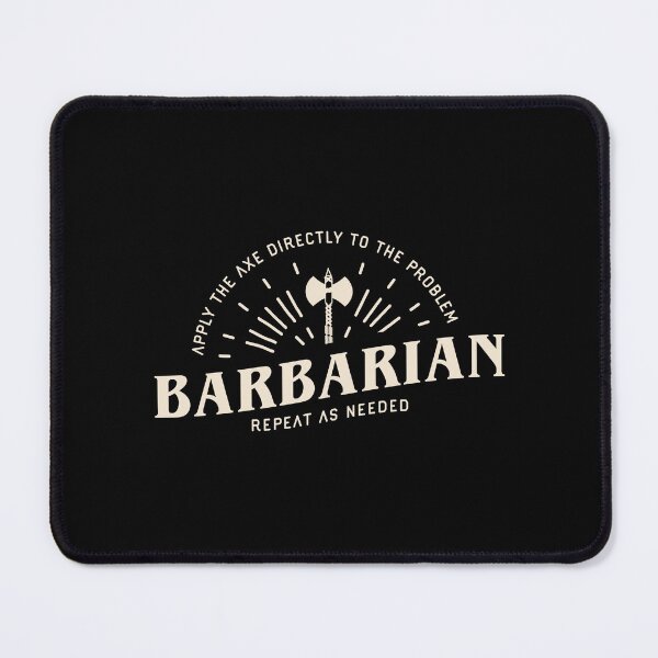 Item preview, Barbarian Apply the Axe Funny Tabletop RPG designed and sold by pixeptional.