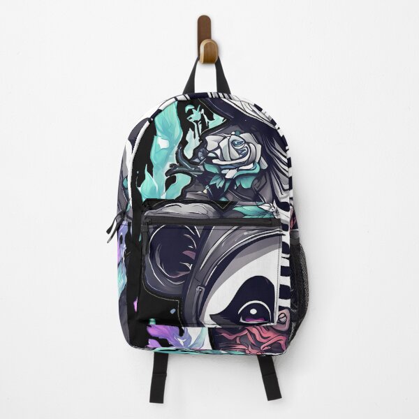Item preview, Creepy Panda Creepypasta amidst Intricate Florals designed and sold by Mechanical-Artt.