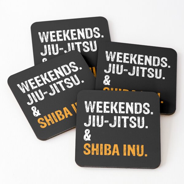 Item preview, Weekends Jiu-Jitsu and Shiba Inu BJJ Gift designed and sold by Guarddogdrive.