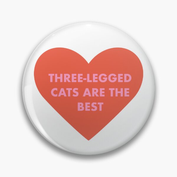 Item preview, Three-legged cats are the best designed and sold by PeachCatDesigns.