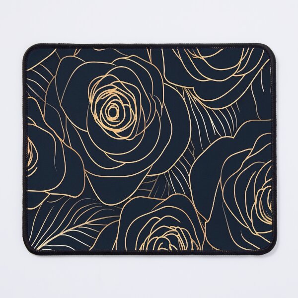 Item preview, black with light pink rose outline designed and sold by spitfirehart.