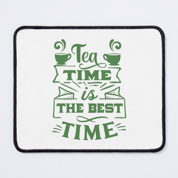 Item preview, tea time is the best time - Sip and Savor /green/ designed and sold by EmeraldeaArt.