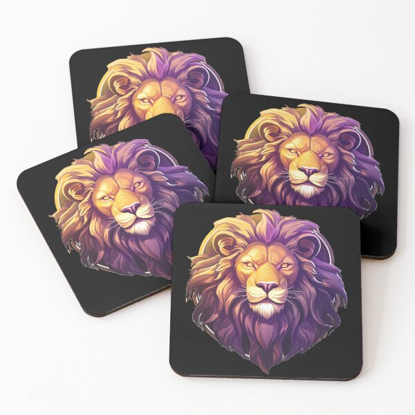 Item preview, Purple and Gold Lion designed and sold by MullerShop.