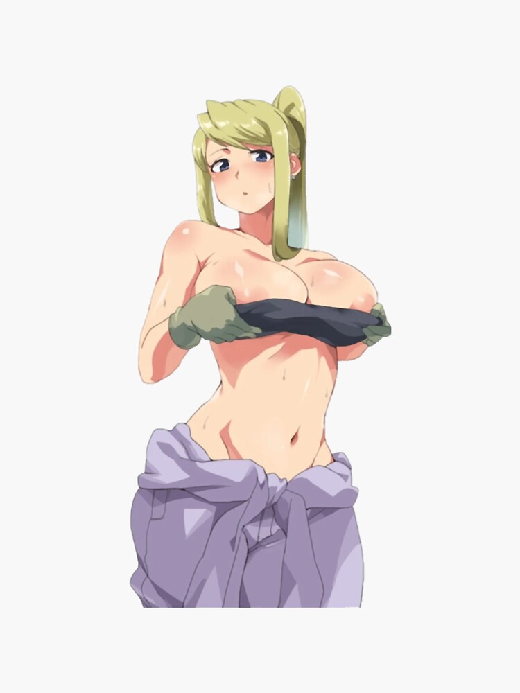 Big Boobs Winry Ecchi Sticker