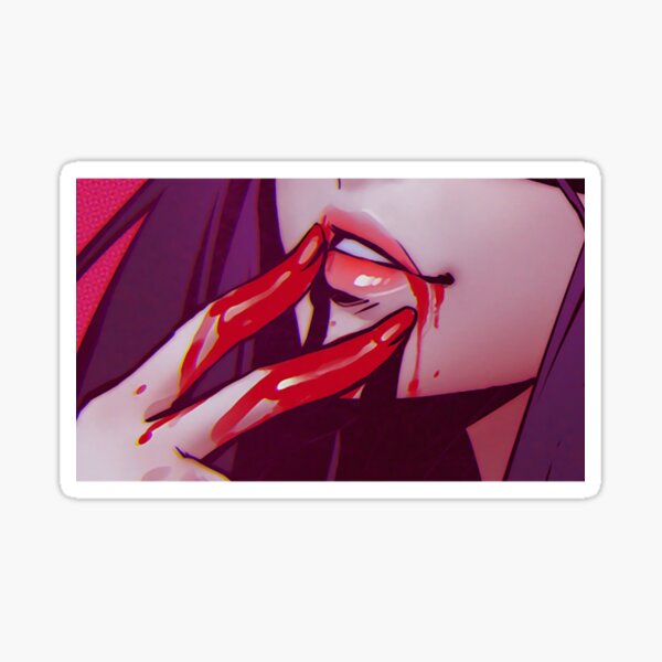 ahegao mouth hentai anime Sticker for Sale by Mitsuoo