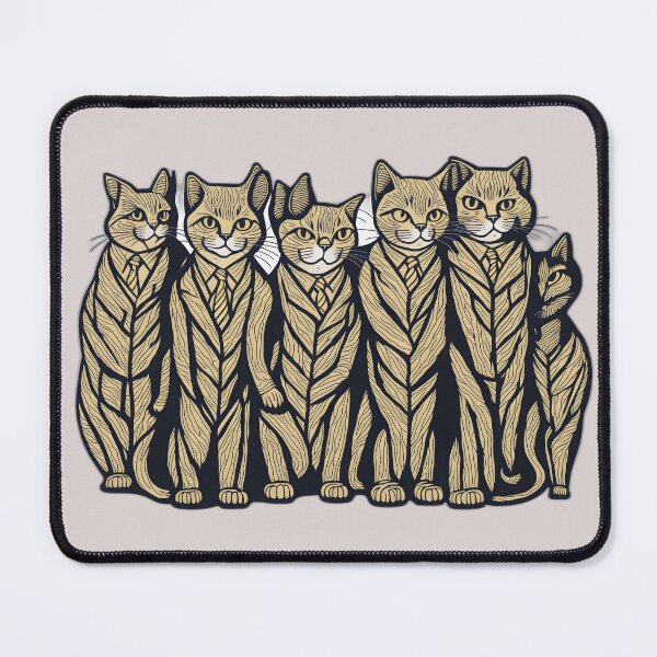 Item preview, Classy Feline Attire: Cats in Suits Art Collection designed and sold by FashionRex.