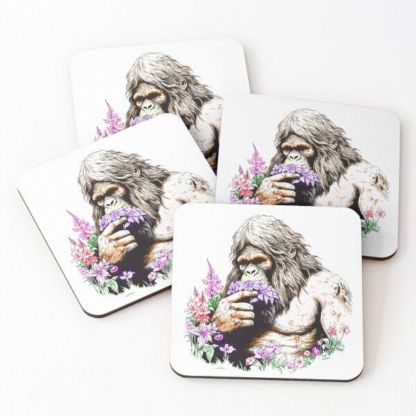 Item preview, Sasquatch Smelling the Flowers designed and sold by robotshane.