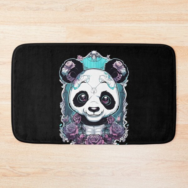 Item preview, Enchanting Panda Skeleton with Dark and Ethereal Florals designed and sold by Mechanical-Artt.